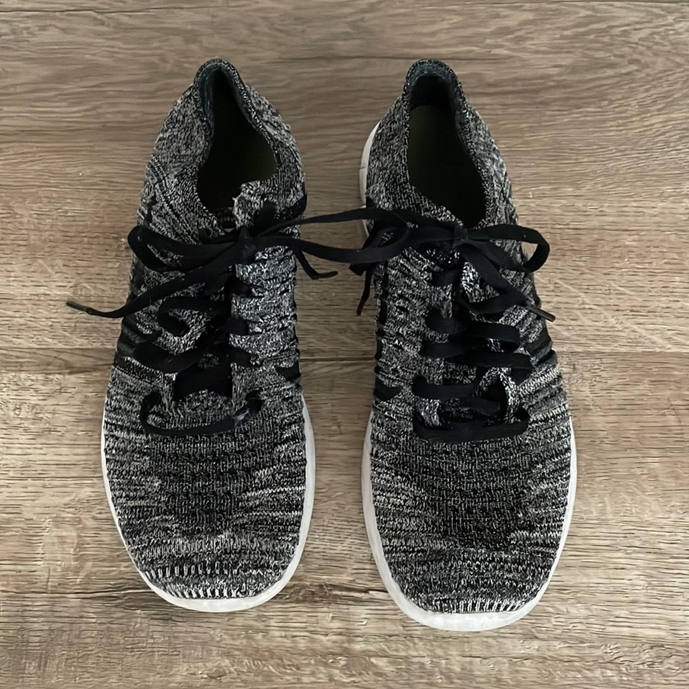Black and white Nike shoes